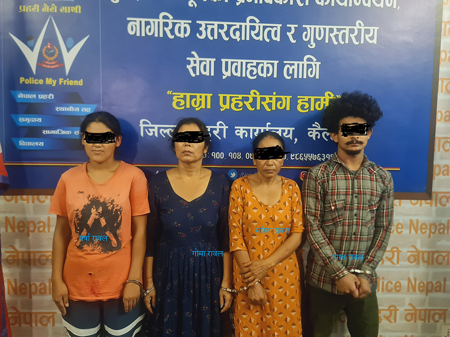 कैलालीमा हत्या आरोपमा ४ जना पक्राउ